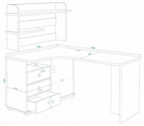 Стол компьютерный Домино СР-165 в Камышлове - kamyshlov.mebel24.online | фото 2