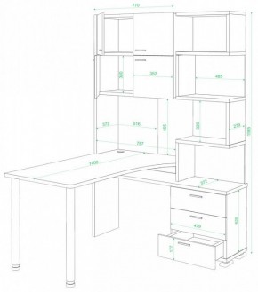 Стол компьютерный Домино СР-500М/140 в Камышлове - kamyshlov.mebel24.online | фото 2