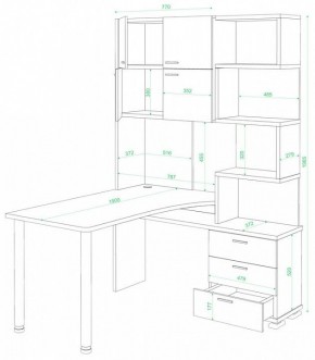 Стол компьютерный Домино СР-500М/190 в Камышлове - kamyshlov.mebel24.online | фото 2