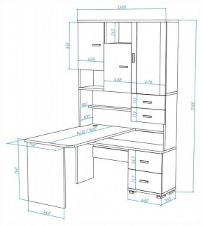 Стол компьютерный Домино СР-620-160 в Камышлове - kamyshlov.mebel24.online | фото 2