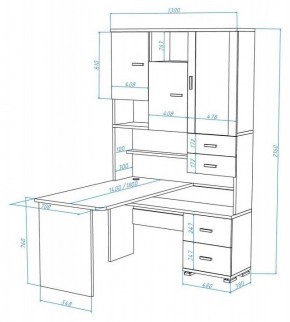 Стол компьютерный Домино СР-620/180 в Камышлове - kamyshlov.mebel24.online | фото 2