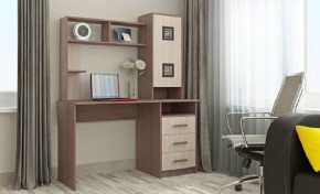 ФАВОРИТ Стол компьютерный (ясень шимо комб.) в Камышлове - kamyshlov.mebel24.online | фото