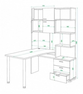 Стол компьютерный Латте СР-500М140 в Камышлове - kamyshlov.mebel24.online | фото 3