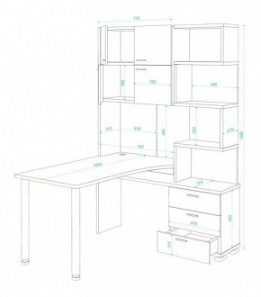 Стол компьютерный Латте СР-500М160 в Камышлове - kamyshlov.mebel24.online | фото 3