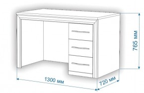 Стол компьютерный Нобиле СтЯ130+НСт130Д в Камышлове - kamyshlov.mebel24.online | фото 3