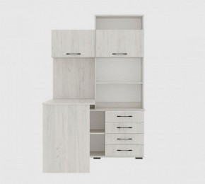 Стол компьютерный "ПКС-11" ЛЕВЫЙ (дуб крафт белый) в Камышлове - kamyshlov.mebel24.online | фото 3