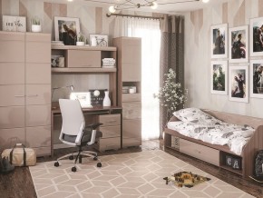 Стол компьютерный Симба Ясень шимо-Кофе с молоком в Камышлове - kamyshlov.mebel24.online | фото 4