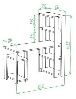Стол компьютерный Slim СТН-145/130 в Камышлове - kamyshlov.mebel24.online | фото 2
