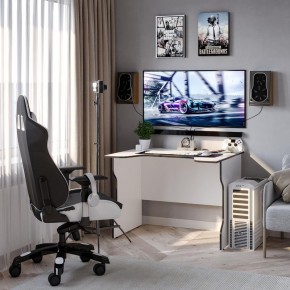 Стол компьютерный ВАРДИГ K2 100x82, белый/черный в Камышлове - kamyshlov.mebel24.online | фото 4