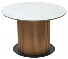 Стол MESA D120 цвет БЕЛЫЙ МРАМОР M326 / Каркас OAK, ®DISAUR в Камышлове - kamyshlov.mebel24.online | фото 7