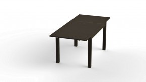 Стол обеденный раскладной ВАРДИГ М 120(180)x80 шпон, ясень черный в Камышлове - kamyshlov.mebel24.online | фото 2