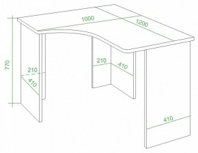 Стол письменный Домино Lite СКЛ-Угл120 в Камышлове - kamyshlov.mebel24.online | фото 4