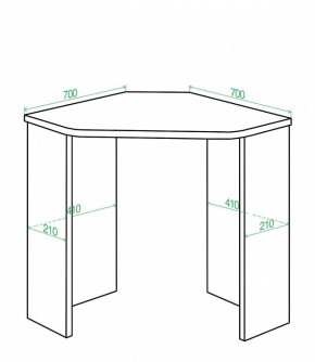 Стол письменный Домино Lite СКЛ-Угл70 в Камышлове - kamyshlov.mebel24.online | фото 2