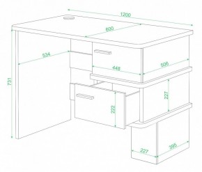 Стол письменный Домино СД-15 в Камышлове - kamyshlov.mebel24.online | фото 2