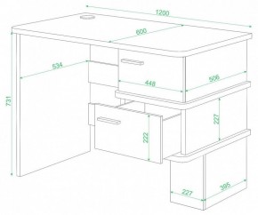 Стол письменный Домино СД-15 С в Камышлове - kamyshlov.mebel24.online | фото 2