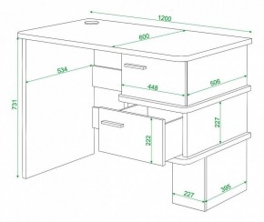 Стол письменный Домино СД-15С в Камышлове - kamyshlov.mebel24.online | фото 4