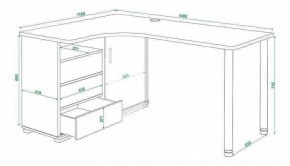 Стол письменный Домино СР-145СМ в Камышлове - kamyshlov.mebel24.online | фото 5