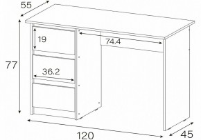 Стол письменный Идена в Камышлове - kamyshlov.mebel24.online | фото 4