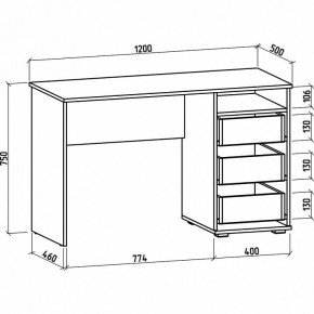 Стол письменный Тунис-3 в Камышлове - kamyshlov.mebel24.online | фото 2