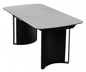 Стол RASMUS 160 TL-45 Белый мрамор, испанская керамика / черный каркас, ®DISAUR в Камышлове - kamyshlov.mebel24.online | фото 3