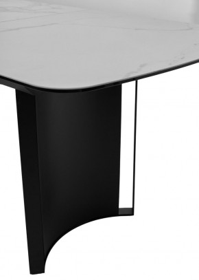 Стол RASMUS 160 TL-45 Белый мрамор, испанская керамика / черный каркас, ®DISAUR в Камышлове - kamyshlov.mebel24.online | фото 7
