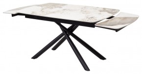 Стол RIVOLI 140 GLOSS LUXURY PANDORA SOLID CERAMIC / BLACK, ®DISAUR в Камышлове - kamyshlov.mebel24.online | фото 6