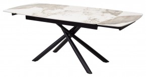 Стол RIVOLI 140 GLOSS LUXURY PANDORA SOLID CERAMIC / BLACK, ®DISAUR в Камышлове - kamyshlov.mebel24.online | фото 7