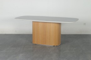 Стол TAMPA 180 цвет БЕЛЫЙ МРАМОР M326, керамика / Каркас OAK, ®DISAUR в Камышлове - kamyshlov.mebel24.online | фото 10