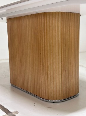 Стол TAMPA 180 цвет БЕЛЫЙ МРАМОР M326, керамика / Каркас OAK, ®DISAUR в Камышлове - kamyshlov.mebel24.online | фото 4