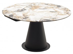 Стол TERAMO 135 GLOSS GRAND JADE SOLID CERAMIC, керамика, поворотн.механизм / Черный каркас, ®DISAUR в Камышлове - kamyshlov.mebel24.online | фото 15