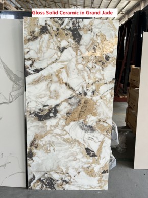 Стол TERAMO 135 GLOSS GRAND JADE SOLID CERAMIC, керамика, поворотн.механизм / Черный каркас, ®DISAUR в Камышлове - kamyshlov.mebel24.online | фото 7