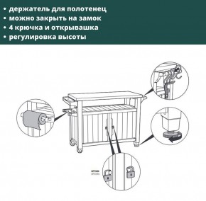 Столик для барбекю 207 Л (Unity XL 207L) в Камышлове - kamyshlov.mebel24.online | фото 9