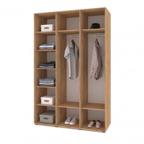 СТОУН С31 Шкаф 3-х створчатый (дуб золотой/графит) в Камышлове - kamyshlov.mebel24.online | фото 3