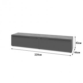 СТОУН С72 Тумба ТВ (золотой дуб/графит) в Камышлове - kamyshlov.mebel24.online | фото 2