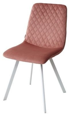Стул DAIQUIRI BLUVEL-52 PINK / белый каркас, велюр М-City в Камышлове - kamyshlov.mebel24.online | фото 1
