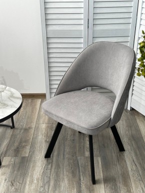 Стул DUNA 360 град. поворот. B22 Серый, велюр / черный каркас, М-City в Камышлове - kamyshlov.mebel24.online | фото 8