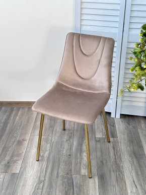 Стул ELLI BLUVEL-40 Бежевый, велюр / золотой каркас М-City в Камышлове - kamyshlov.mebel24.online | фото 3