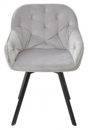 Стул GALE 360 град. поворот. BLUVEL-03 LIGHT GREY, велюр/ черный каркас, М-City в Камышлове - kamyshlov.mebel24.online | фото 3