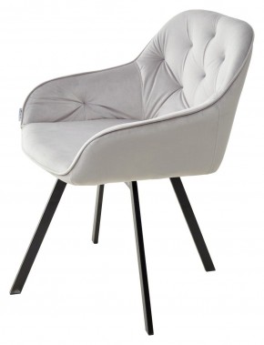 Стул GALE 360 град. поворот. BLUVEL-03 LIGHT GREY, велюр/ черный каркас, М-City в Камышлове - kamyshlov.mebel24.online | фото 5