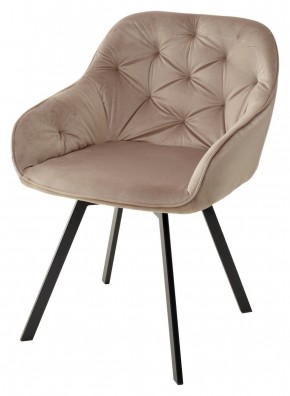 Стул GALE 360 град. поворот. BLUVEL-40 BEIGE, велюр/ черный каркас, М-City в Камышлове - kamyshlov.mebel24.online | фото 1