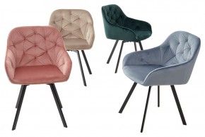 Стул GALE 360 град. поворот. BLUVEL-40 BEIGE, велюр/ черный каркас, М-City в Камышлове - kamyshlov.mebel24.online | фото 3