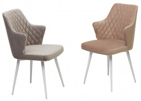 Стул HERMAN 360 град. ЛАТТЕ #25, велюр / белый каркас М-City в Камышлове - kamyshlov.mebel24.online | фото 4