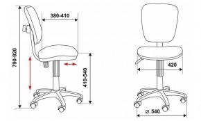 Стул компьютерный Бюрократ CH-204NX/26-28 черный в Камышлове - kamyshlov.mebel24.online | фото