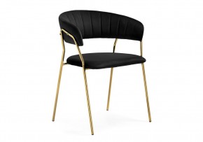 Стул на металлокаркасе Kamelia 1 black / gold в Камышлове - kamyshlov.mebel24.online | фото