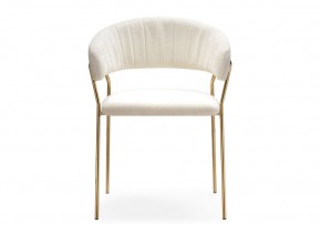 Стул на металлокаркасе Kamelia 1 white fabric / gold в Камышлове - kamyshlov.mebel24.online | фото 3