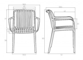 Стул обеденный DOBRIN WALTER ARM, черный (B-03) в Камышлове - kamyshlov.mebel24.online | фото 7