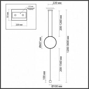 Светильник на растяжке Odeon Light Teo 7022/27FL в Камышлове - kamyshlov.mebel24.online | фото 4