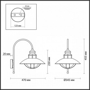 Светильник на штанге Odeon Light Dante 4164/1WA в Камышлове - kamyshlov.mebel24.online | фото 5
