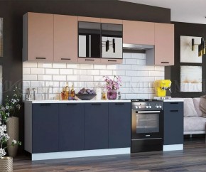 ТЕХНО Кухонный гарнитур 2,6 м Компоновка №3 в Камышлове - kamyshlov.mebel24.online | фото 4