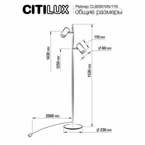 Торшер Citilux Twin CL809010N в Камышлове - kamyshlov.mebel24.online | фото 5